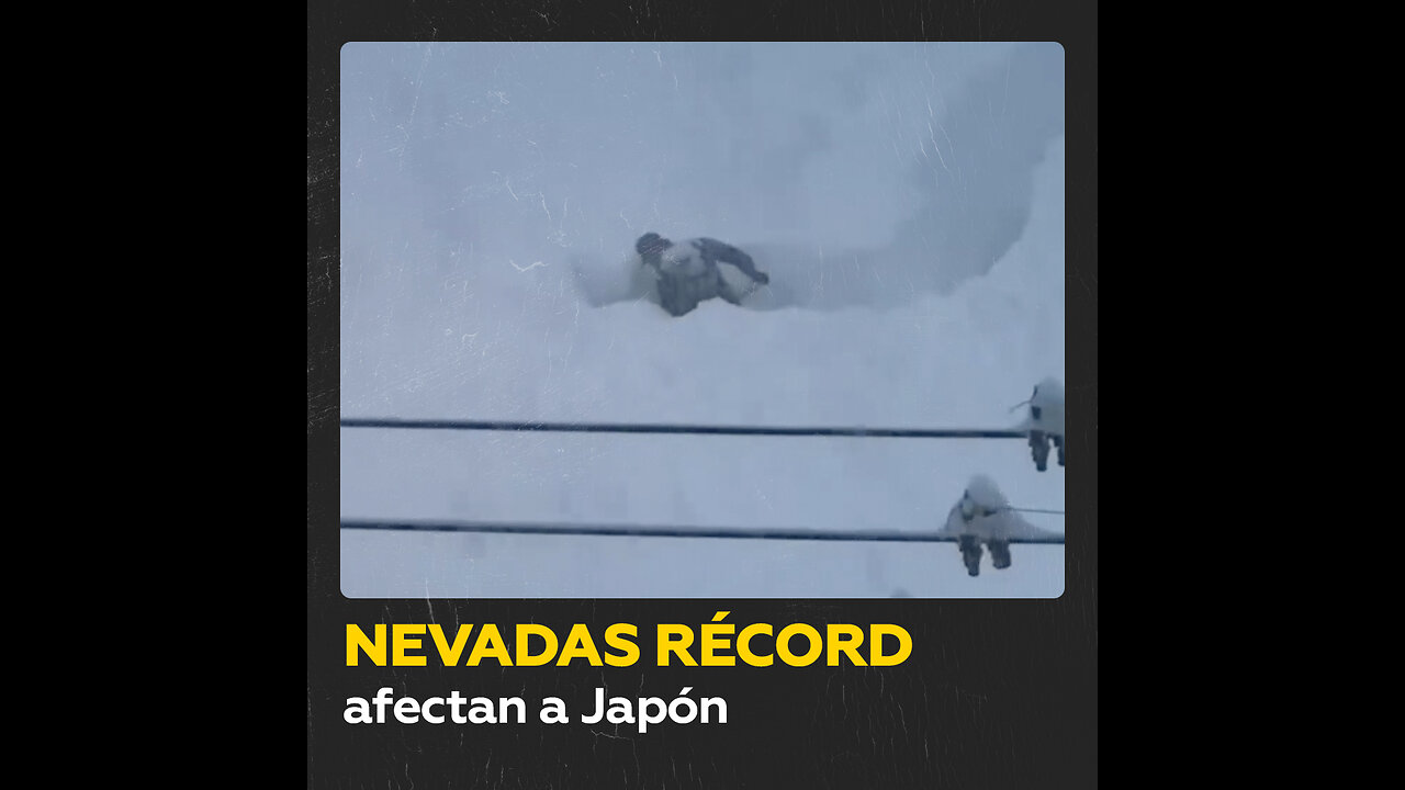 Nevadas récord afectan a Japón