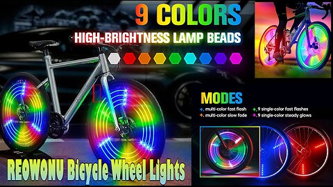 REOWONU Bicycle Wheel Lights,