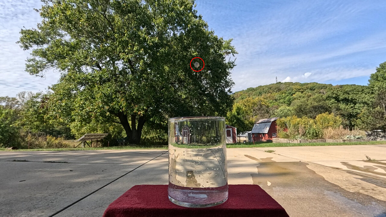 Slow Motion 10mm Nickel Cube Drop / Splash
