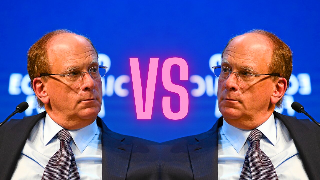 Larry Fink vs Larry Fink at Davos
