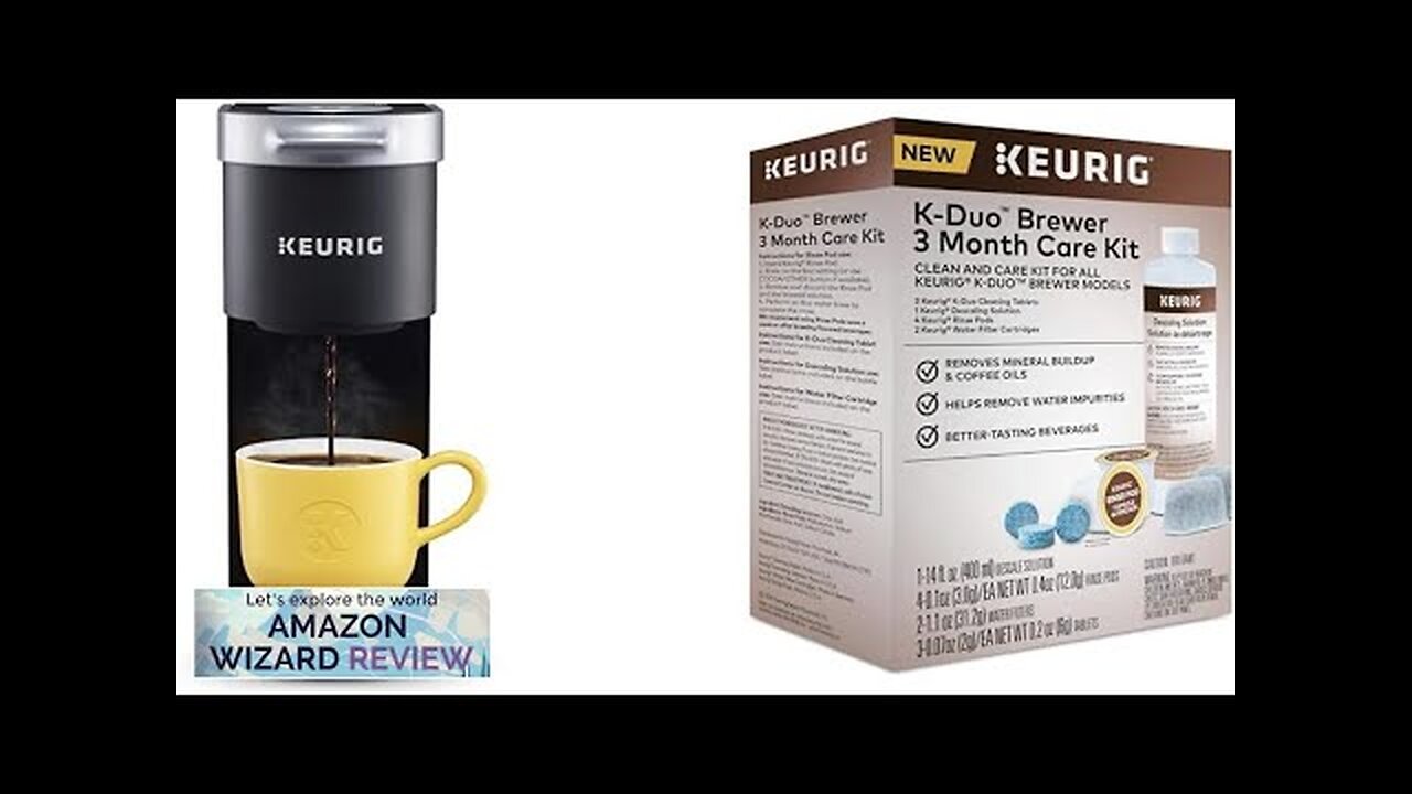 Keurig K-Mini Single Serve Coffee Maker Black & K-Duo 3 Month Care Review