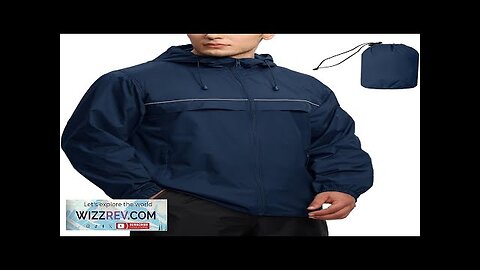 SWISSWELL Mens Waterproof Windbreaker Rain Jacket Lightweight Packable Raincoat with Hood Review