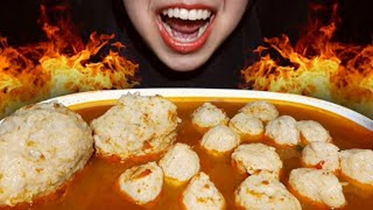 ASMR MUKBANG - SUPER SPICY MEATBALLS