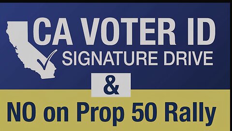 CA Voter ID Signature Drive & NO on Prop 50 Rally - Carl De Maio (13 Oct 2025)