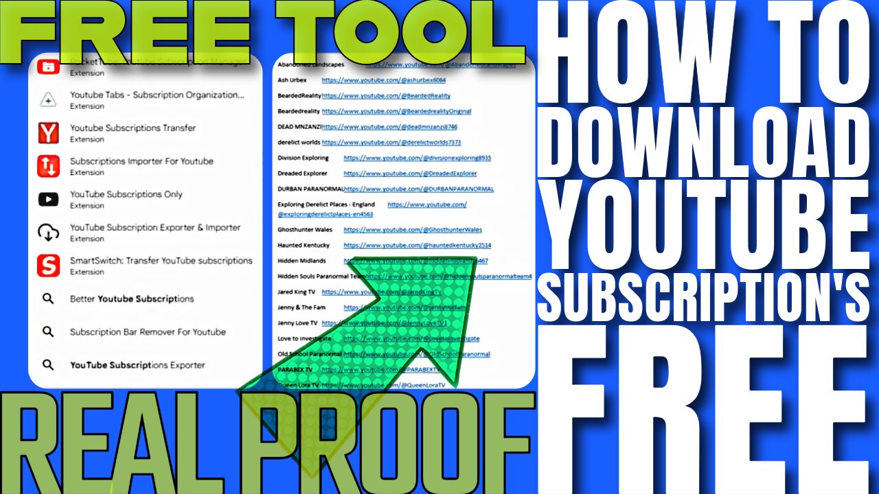 How To Export YouTube Subscription's In One Click