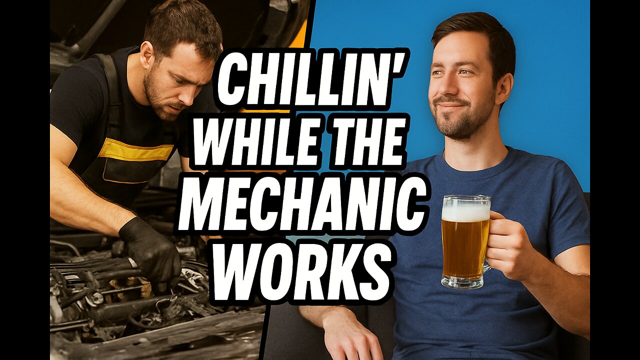 going live fixing car and with the brother