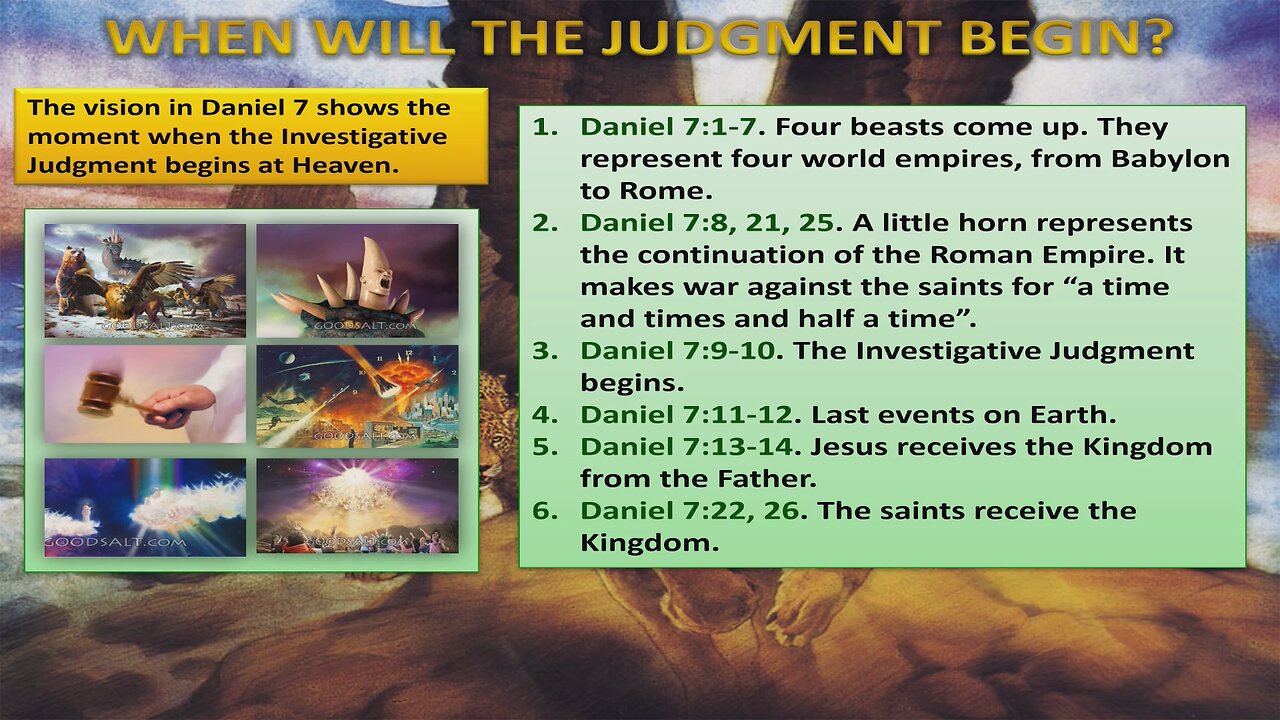The pre advent judgment [live]