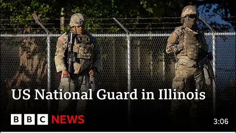 Hundreds of National Guard troops arrive in Illinois, US | BBC News