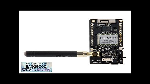 LILYGO® Paxcounter/Disaster-Radio LoRa32 V2.1 ESP32 OLED 0.96-inch Bluetooth WiFi Wireless Review