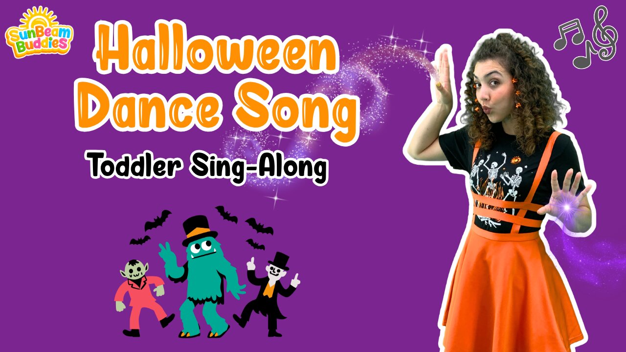 Halloween Fun Song for Toddlers 👻 Dance & Sing with Miss Sunshine 🎃 | Kids Halloween Music