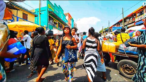 🇬🇭 EXPERIENCE VIBRANT AFRICAN STREET LIFE INSIDE TUDU & MAKOLA MARKET IN ACCRA GHANA