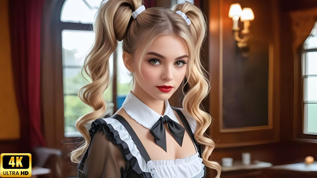 Dream Maid | The Twin-Tail Fantasy in Motion | 4K AI Lookbook | Hello Lilith
