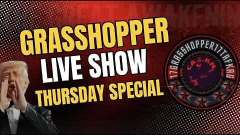 ‼ GRASSHOPPER OCT 16TH Charlie Kirk SPECIAL ‼