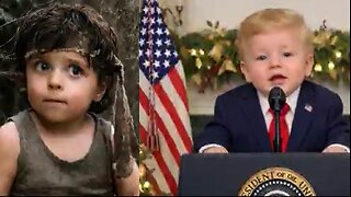 Baby Trump, "We're sending every soldier $1,776 & the checks are already on the way." (12.17.25)