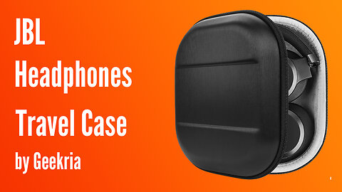 JBL Over-Ear Headphones Travel Case, Hard Shell Headset Carrying Case | Geekria