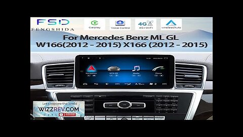 For Mercedes Benz ML GL W166 X166 2012 2015 Android CarPlay Review