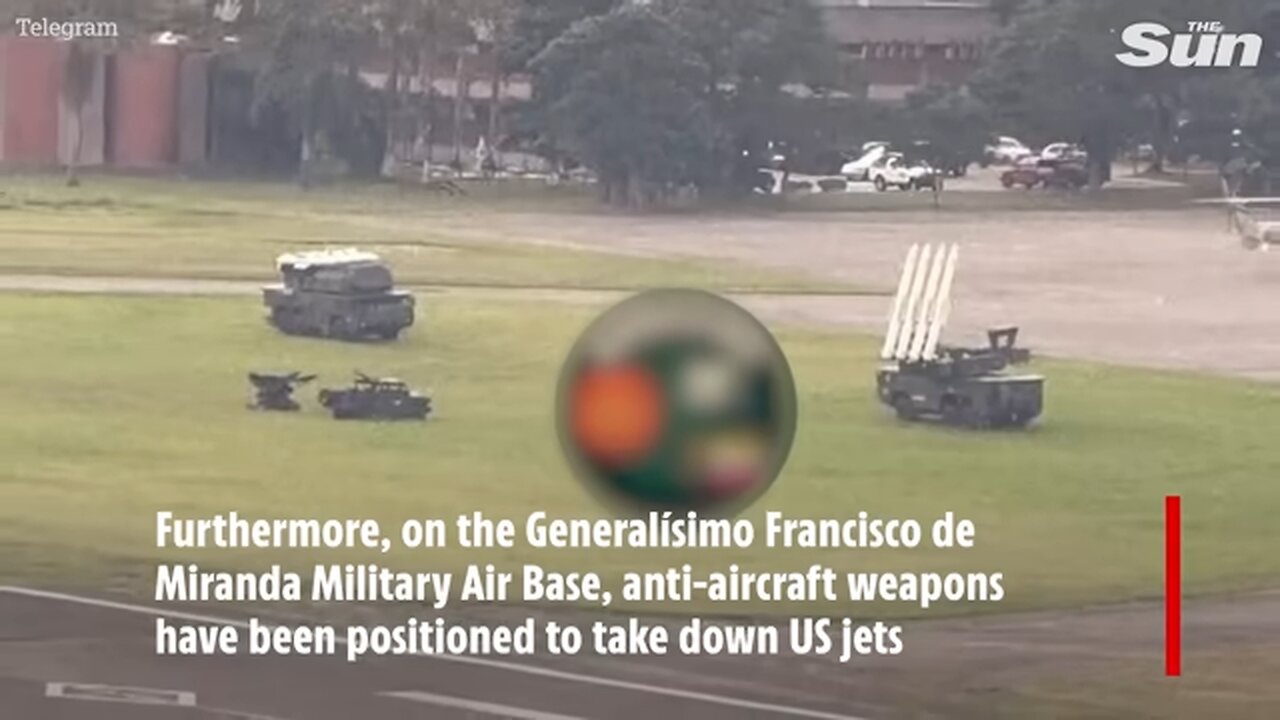 Tank TRAPS line streets as Venezuela braces for US land invasion