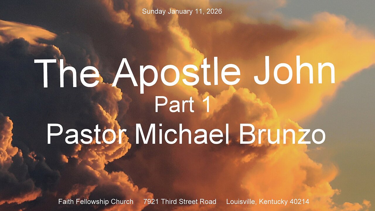 The Apostle John Part 1