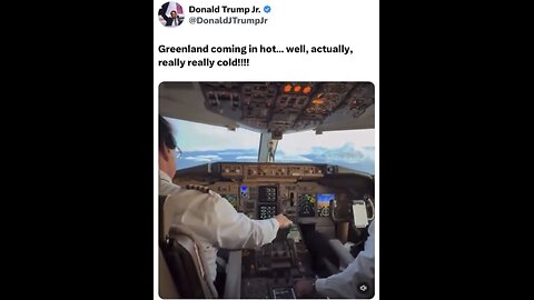 DON TRUMP JR EN ROUTE🇺🇸🪽🛫🏔️ON TRUMP FORCE ONE🛫TO GREENLAND🇬🇱🛬🗻💫