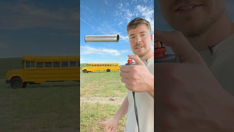 Metal Pipe Vs School Bus Mrbeast Insane Destruction Challenge! #funny