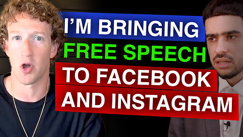 This is HUGE! Mark Zuckerberg Brings FREE SPEECH to Instagram and Facebook