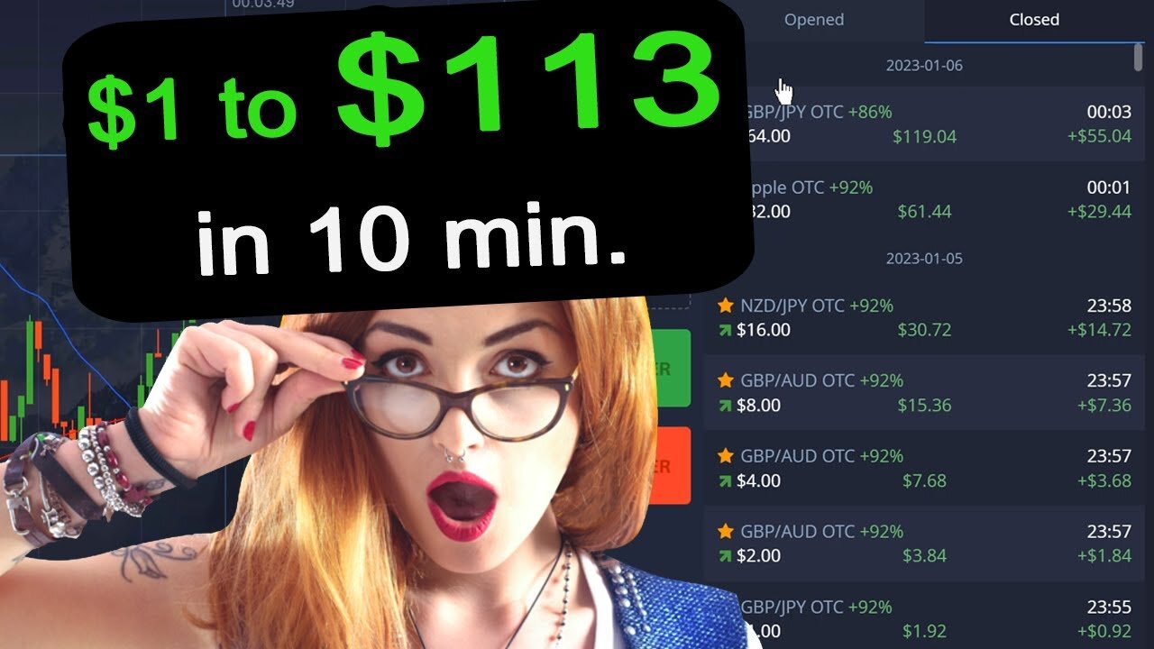 $1 to $113 in 10 Min.