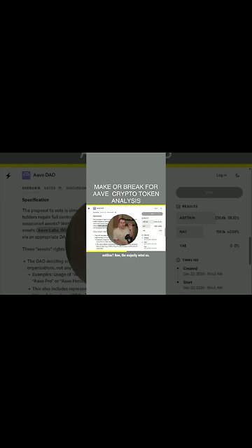 Make Or Break For Aave 💀 Crypto Token Analysis