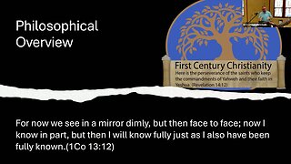 Philosophical Overview - Message from Shabbat 12/6/2025