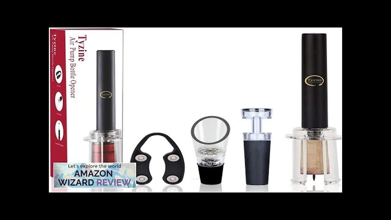 Air Pressure Pump Bottle Opener With Foil CutterAerator PourerVacuum Stopper(4PCS)Simple Review