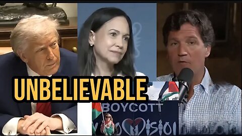 Trump’s flaunts piracy, new Eurovision boycott, Tucker Carlson exposes Netanyahu