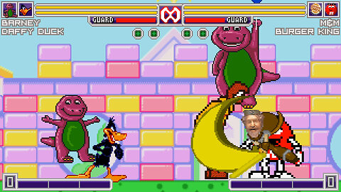 MUGEN - Jay_High19's Chars - Daffy & Barney vs. Burger King & Red M&M - Download