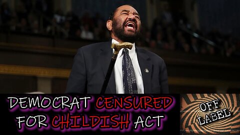 Democrats Pull CHILDISH Move At Congressional Address. Al Green Censured For His Actions.