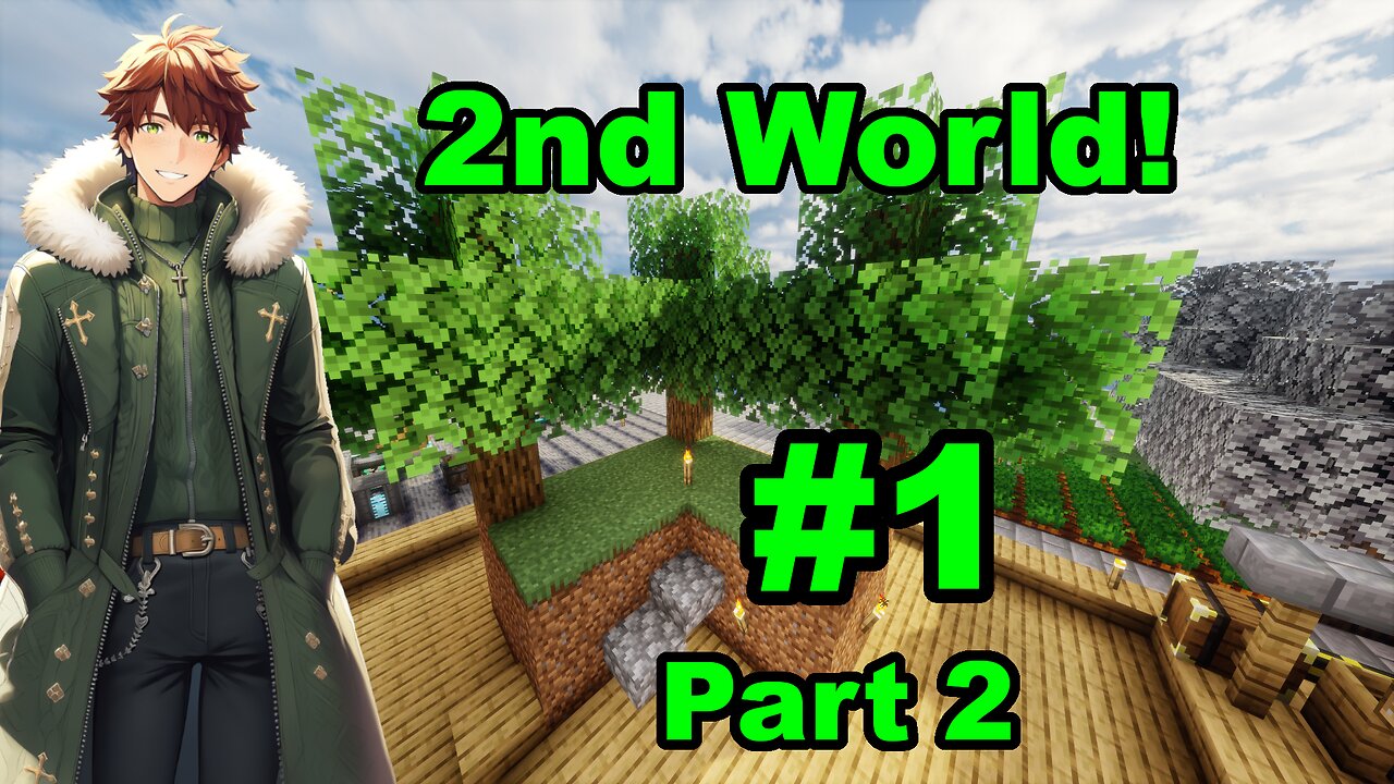 Raphael's Minecraft ATM10 Skyblock let's Play! [2nd world Episode 1 - part 2]