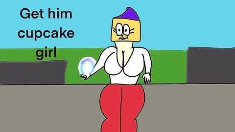Cupcake girl fights creep