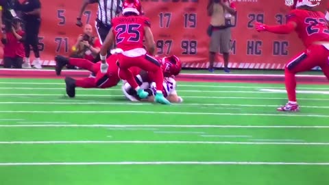 Bills Superman QB #17 Josh Allen close call but turns out it’s just carpet burn 🔥 left elbow