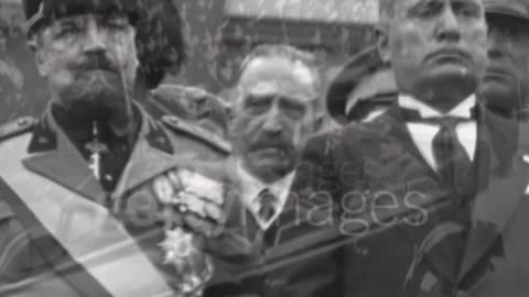 Mussolini after a woman attempted assassination on him failed