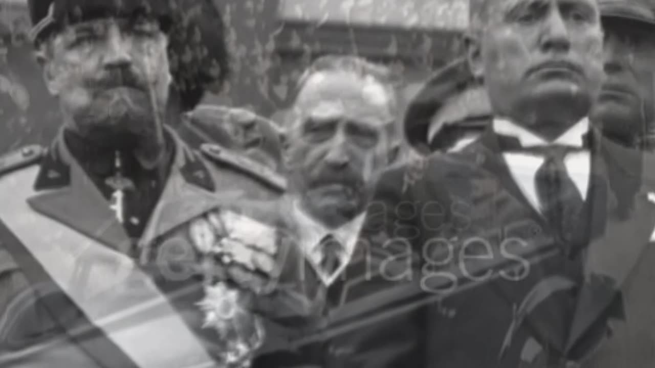 Mussolini after a woman attempted assassination on him failed