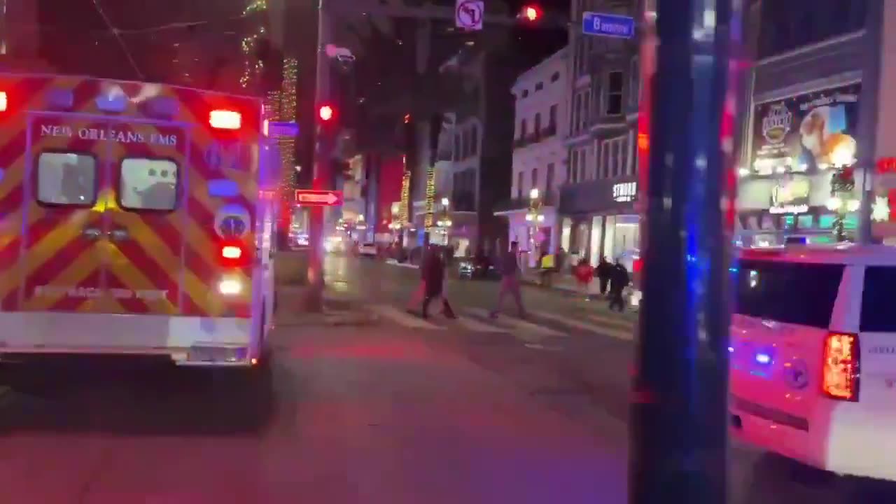 New Orleans' French Quarter mass casualty 10 DEAD. 30 INJURED. Crime Scene.