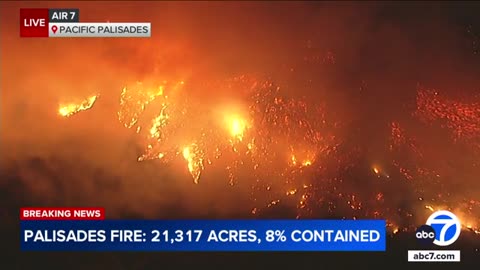 KABC - LAFD chief allegedly not fired for comments re: LA Mayor 'Queen' Bass, stunning aerials from KABC copter