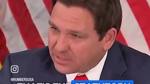 Ron DeSantis Channels the Right Energy When a Reporter Asks About 'Undocumented Immigrant'