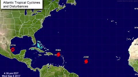 HURRICANE IRMA NOW COMING IN 3! JOINED BY KATIA & JOSE! THEY COME IN THREES! WEATHER & TECHNOLOGY!