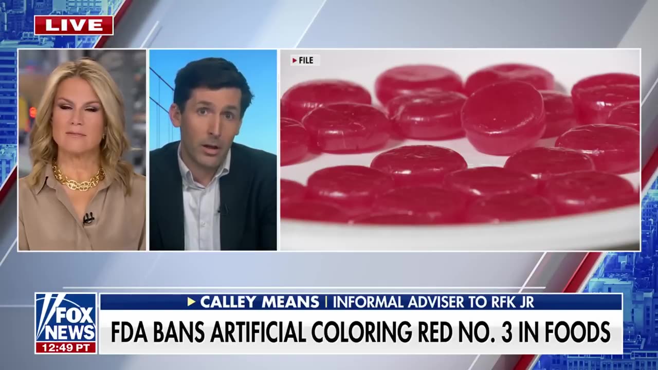 Why is the FDA banning artificial coloring red three in food?