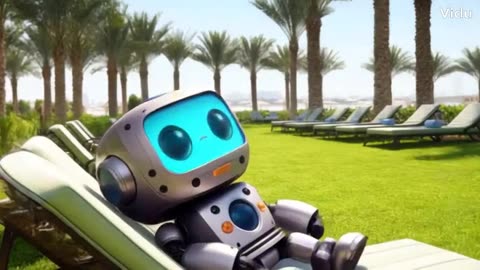 Robot saying "I love Cyprus" cyprusVoyage_com