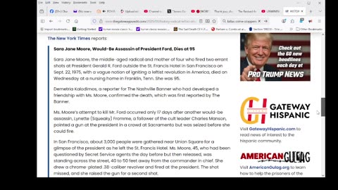 The Radical Leftist Who Tried to Assassinate Republican President Gerald Ford