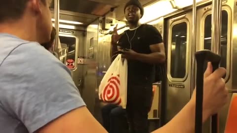 Goading Black dude has total hatred for a White family insists they go back to Europe.