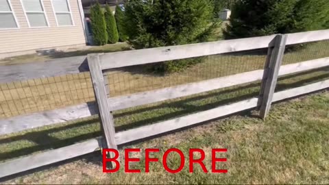 Wood Fence Cleaned !