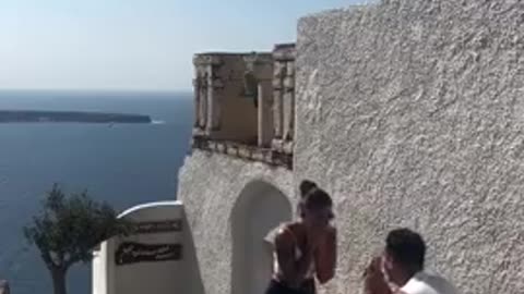 These two didn't get photo bombed, they got photo nuked.