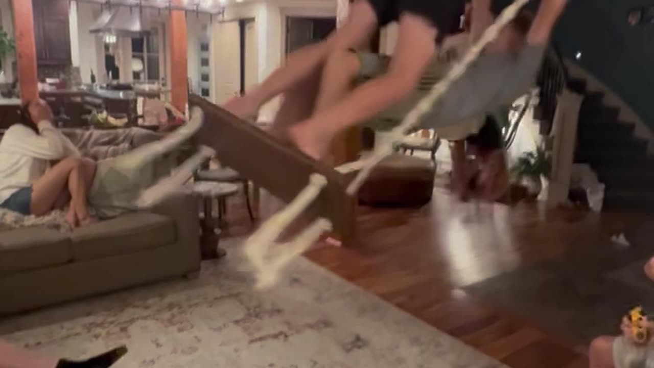 Swinging Into the Ceiling