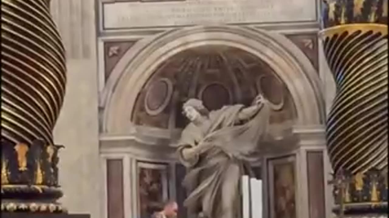 October 10, 2025, a man got onto the platform of the high altar of St. Peter's Basilica