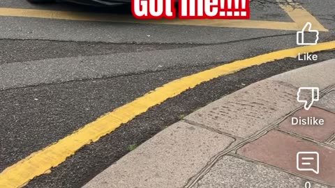 Driver nearly knocks me down